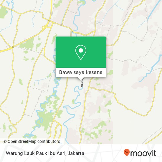 Peta Warung Lauk Pauk Ibu Asri, Gunung Putri Bogor