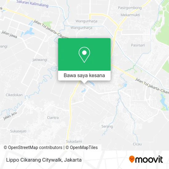 Peta Lippo Cikarang Citywalk