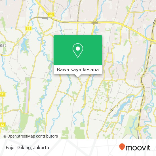 Peta Fajar Gilang, Jalan Pangkalan Jati 1 Cinere 16544