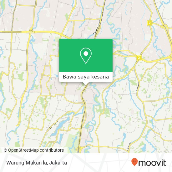 Peta Warung Makan la, Jalan Lenteng Agung Barat Jagakarsa Jakarta 12610