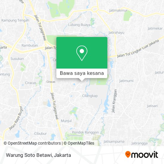 Peta Warung Soto Betawi