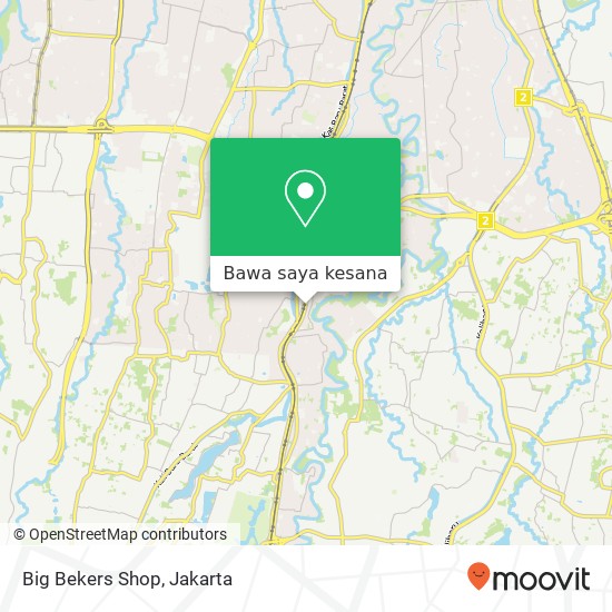 Peta Big Bekers Shop, Jalan Lenteng Agung Timur Jagakarsa Jakarta 12610