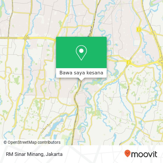 Peta RM Sinar Minang, Jalan Lenteng Agung Timur Jagakarsa Jakarta 12610