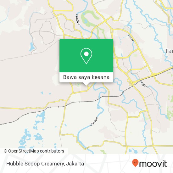 Peta Hubble Scoop Creamery, Jalan Verdant View III Cisauk Tangerang Kabupaten 15845