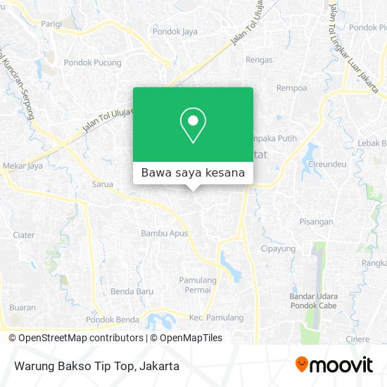 Peta Warung Bakso Tip Top
