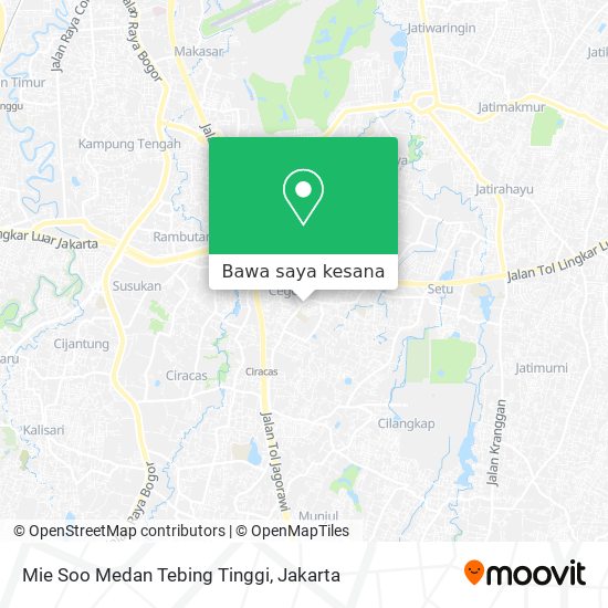 Cara Ke Mie Soo Medan Tebing Tinggi Di Jakarta Timur Menggunakan Bis Atau Kereta Moovit