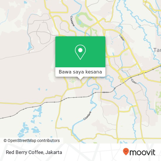 Peta Red Berry Coffee, The Icon Cisauk Tangerang Kabupaten 15845