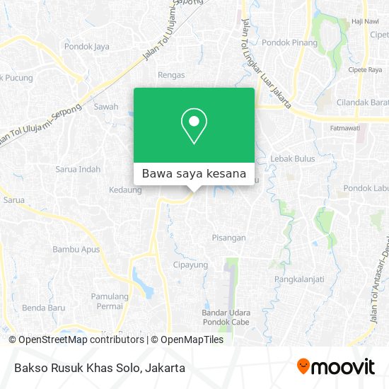 Peta Bakso Rusuk Khas Solo