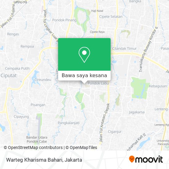 Peta Warteg Kharisma Bahari