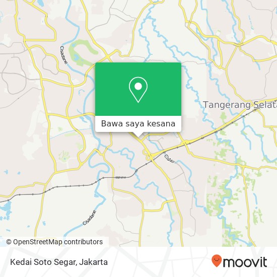 Peta Kedai Soto Segar, Ruko Tol Boulevard Serpong Tangerang