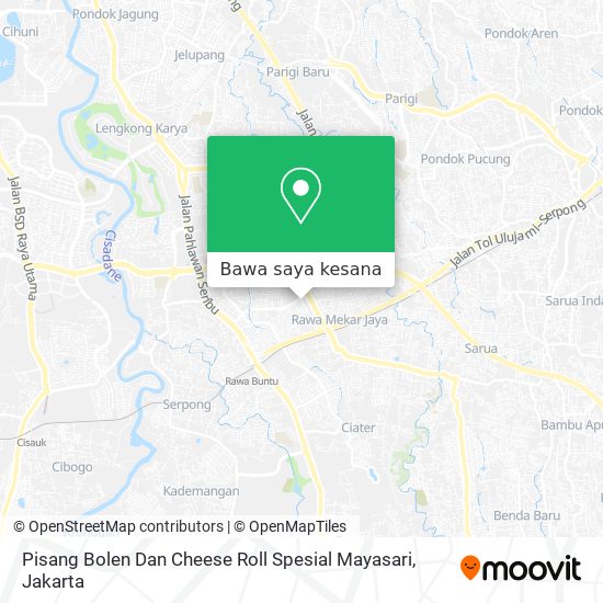 Peta Pisang Bolen Dan Cheese Roll Spesial Mayasari