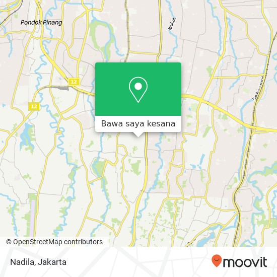 Peta Nadila, Jalan Pinang Kalijati Cilandak 12450