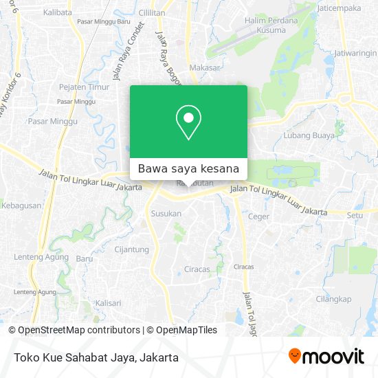 Peta Toko Kue Sahabat Jaya