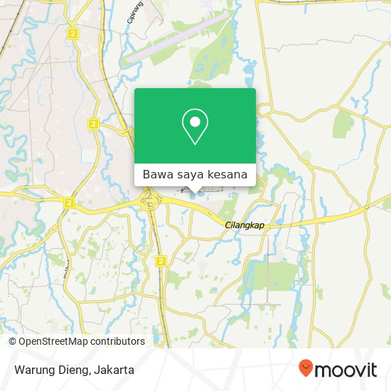 Peta Warung Dieng, Cipayung Jakarta 13820