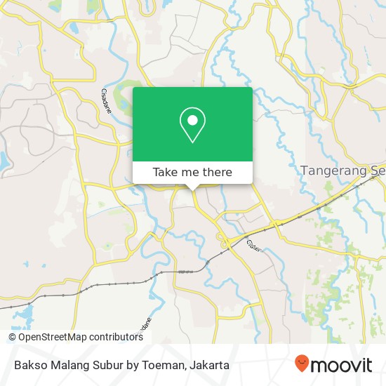 Peta Bakso Malang Subur by Toeman, Jalan Pahlawan Seribu Serpong Tangerang Selatan 15318