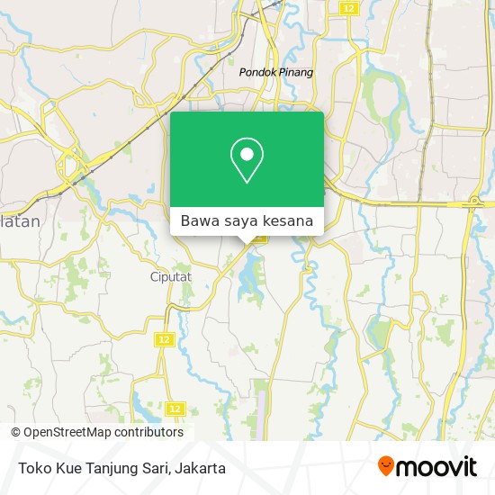 Peta Toko Kue Tanjung Sari