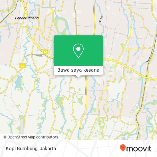 Peta Kopi Bumbung, Jalan Swakarya Cilandak Jakarta 12450