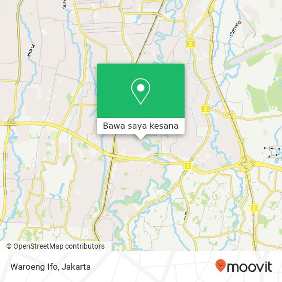 Peta Waroeng Ifo, Jalan Poltangan Jagakarsa Jakarta 12530