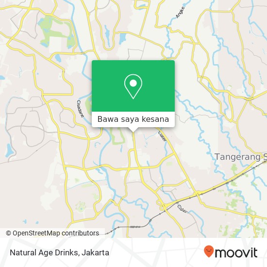 Peta Natural Age Drinks, Jalan Pahlawan Seribu Serpong Tangerang Selatan 15318