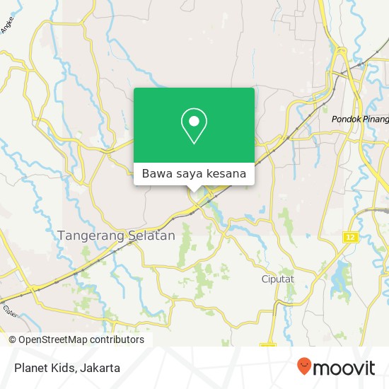 Peta Planet Kids, Pondok Aren Tangerang