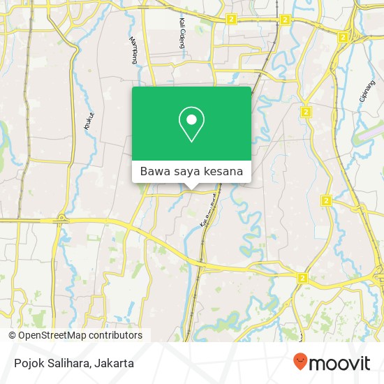 Peta Pojok Salihara, Jalan Salihara Pasar Minggu Jakarta 12520