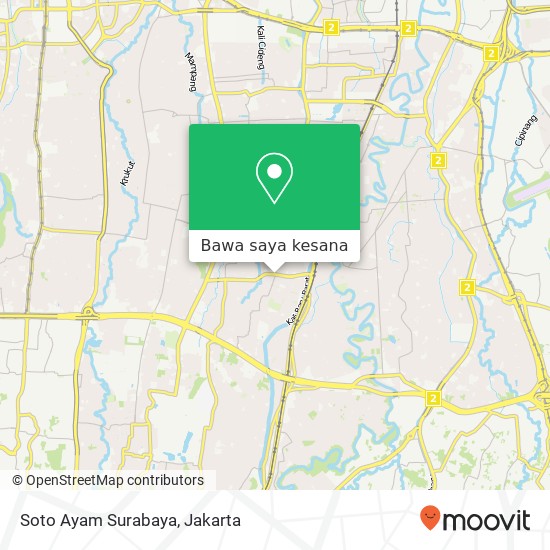 Peta Soto Ayam Surabaya, Jalan Salihara Pasar Minggu Jakarta 12520