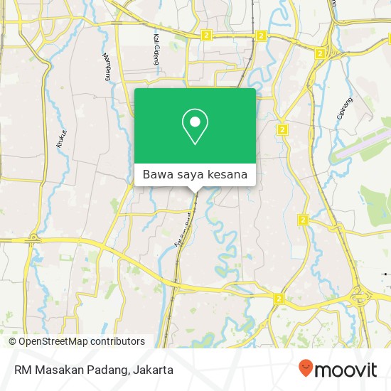 Peta RM Masakan Padang, Jalan Pasar Minggu Raya Pasar Minggu Jakarta 12510