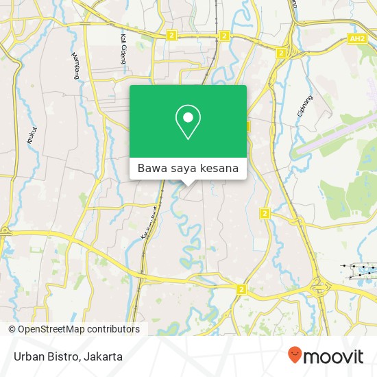 Peta Urban Bistro, Jalan Pangeran Kramatjati Jakarta Timur 13530