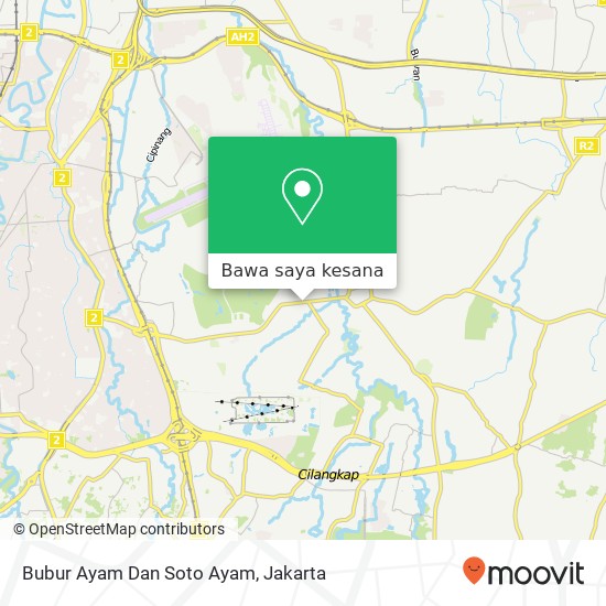 Peta Bubur Ayam Dan Soto Ayam, Jalan Raya Pondok Gede Cipayung Jakarta 13810