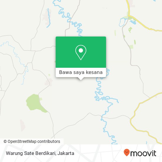 Peta Warung Sate Berdikari, Jalan Raya Kutruk Tigaraksa Tangerang