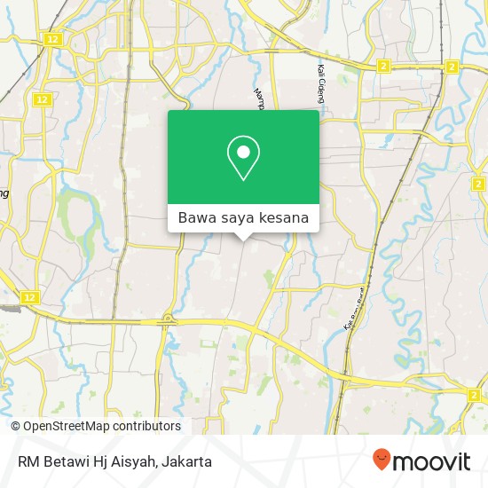 Peta RM Betawi Hj Aisyah, Jalan Ampera Raya Pasar Minggu 12550
