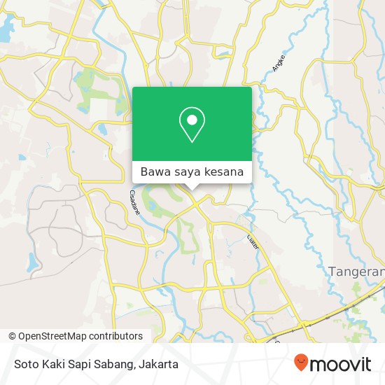 Peta Soto Kaki Sapi Sabang, Ruko Golden Boulevard Serpong Utara 15331