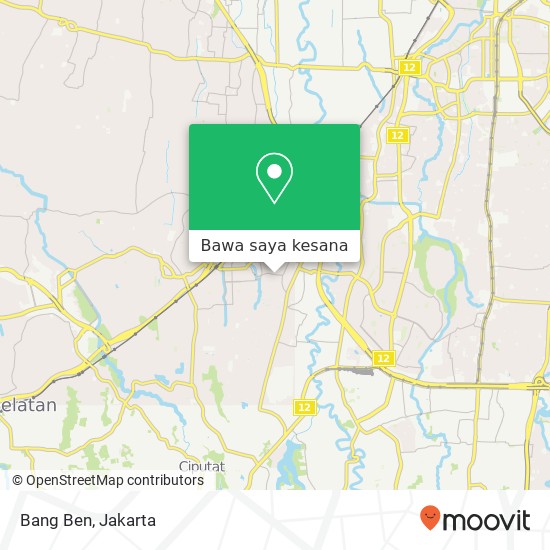 Peta Bang Ben, Jalan Cempaka 5 Jagakarsa Jakarta 12310