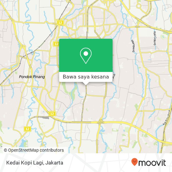 Peta Kedai Kopi Lagi, Jalan RS Fatmawati 12 Cilandak Jakarta Selatan 12410