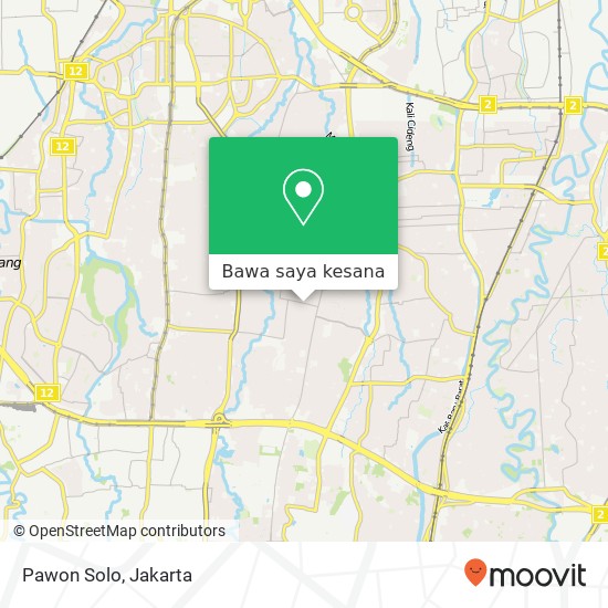 Peta Pawon Solo, Jalan Kemang Selatan Pasar Minggu Jakarta 12560