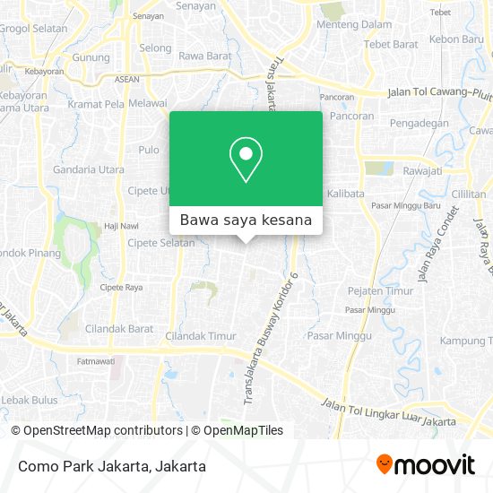 Peta Como Park Jakarta