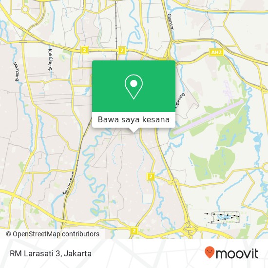 Peta RM Larasati 3, Jalan Batu Ampar 1 Kramatjati Jakarta 13520