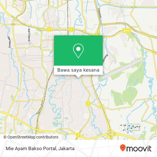 Peta Mie Ayam Bakso Portal, Jalan Batu Ampar 1 Kramatjati Jakarta 13520