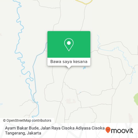 Peta Ayam Bakar Bude, Jalan Raya Cisoka Adiyasa Cisoka Tangerang