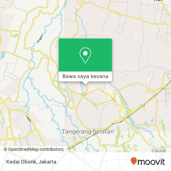 Peta Kedai Obonk, Jalan Raya Jombang Pondok Aren Tangerang