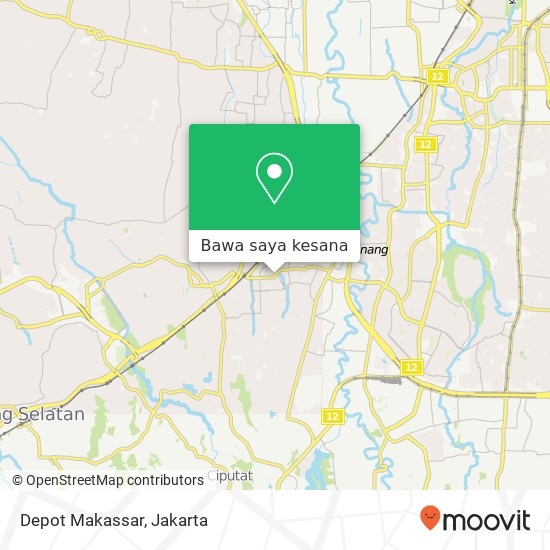 Peta Depot Makassar, Jalan Bintaro Utama 1 Jagakarsa Jakarta 12320