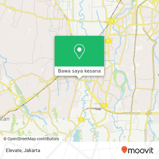 Peta Elevate, Jalan Deplu Raya Jagakarsa Jakarta 12310