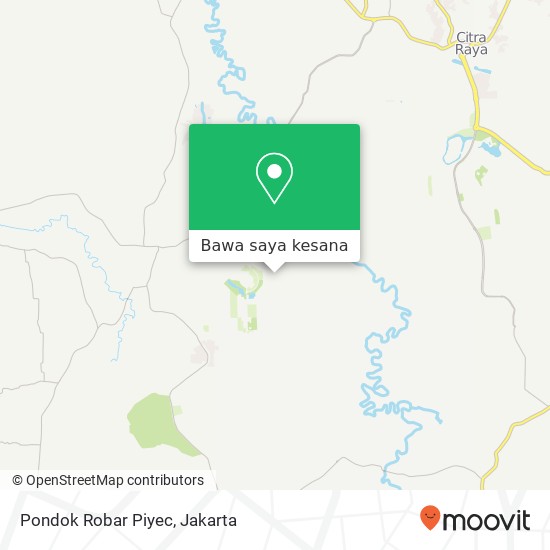 Peta Pondok Robar Piyec, Jalan KH Abdul Wahid Tigaraksa Tangerang