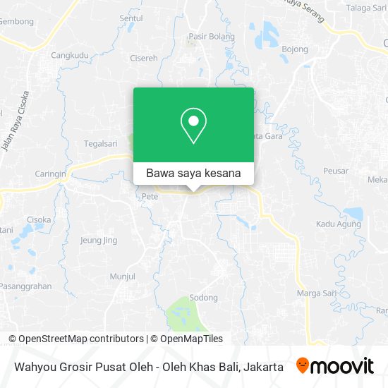 Peta Wahyou Grosir Pusat Oleh - Oleh Khas Bali