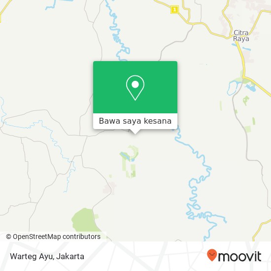 Peta Warteg Ayu, Jalan KH Abdul Wahid Tigaraksa Tangerang