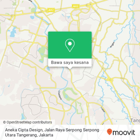 Peta Aneka Cipta Design, Jalan Raya Serpong Serpong Utara Tangerang