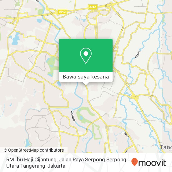 Peta RM Ibu Haji Cijantung, Jalan Raya Serpong Serpong Utara Tangerang