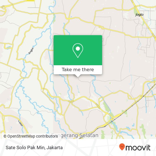 Peta Sate Solo Pak Min, Jalan Raya Pondok Aren Pondok Aren Tangerang