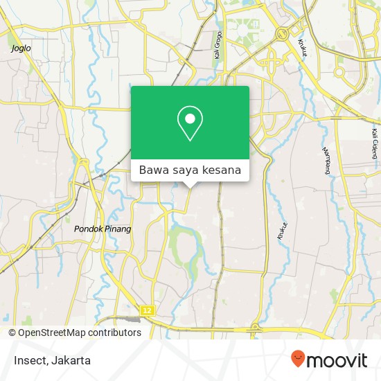 Peta Insect, Jalan Radio Dalam Kebayoran Baru Jakarta 12140
