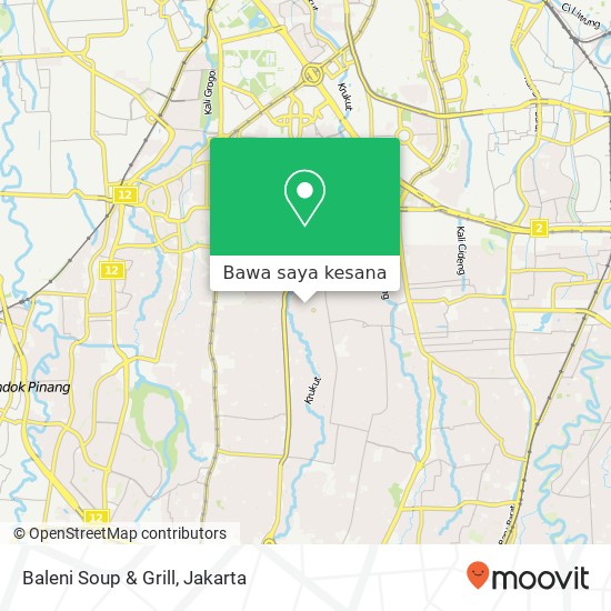 Peta Baleni Soup & Grill, Jalan Kemang Raya Mampang Prapatan Jakarta Selatan 12730